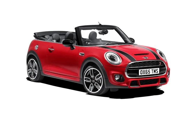 Mini Cooper Cabriolet (Red) — chauffeur-driven car rental in Kerala