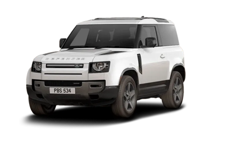 Land Rover Defender 90 (White) — chauffeur-driven car rental in Kerala