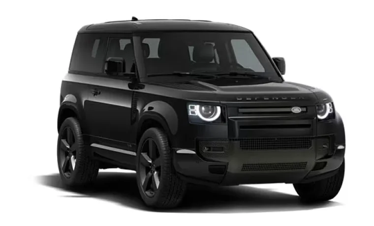 Land Rover Defender 90 (Black) — chauffeur-driven car rental in Kerala